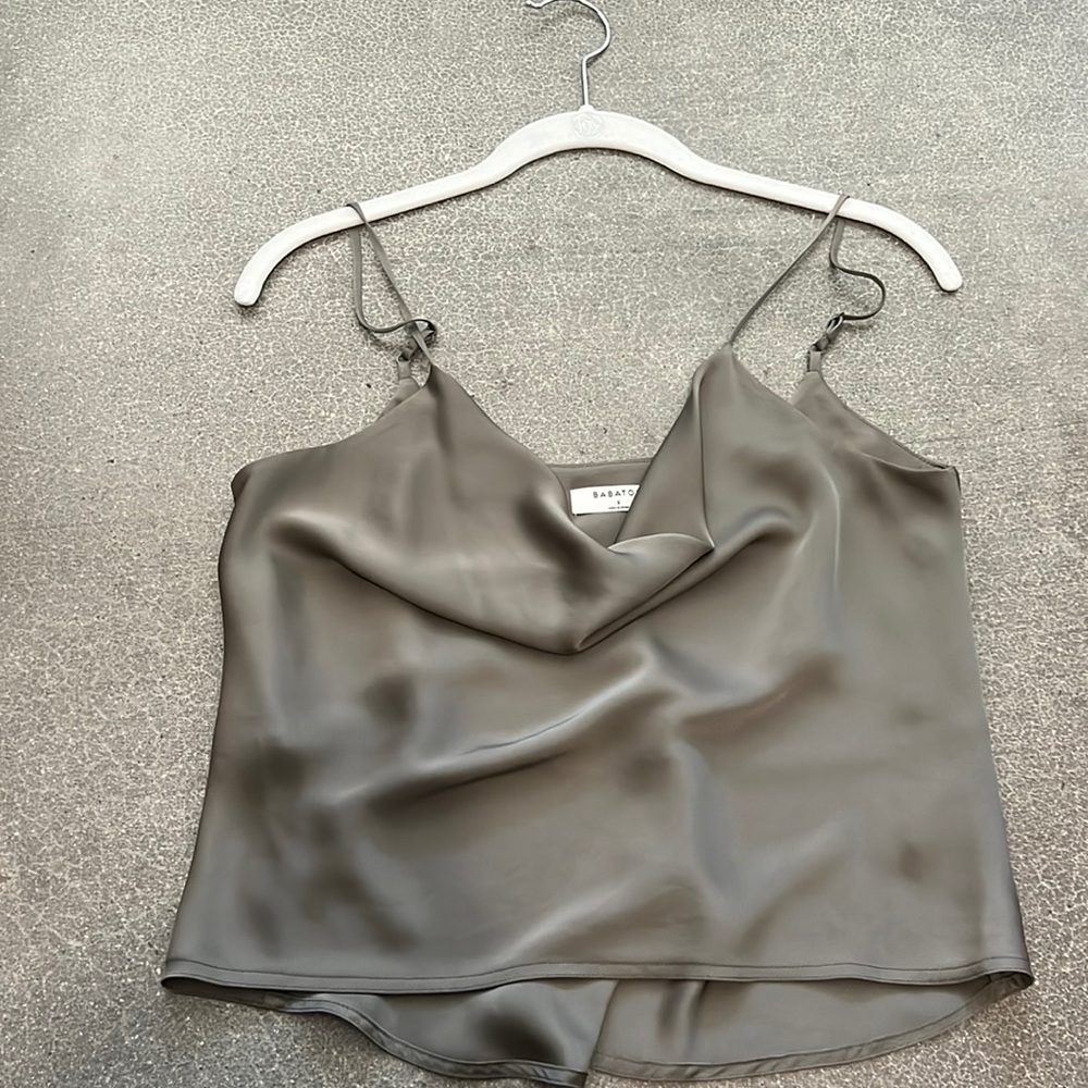 Aritzia Satin Sage Camisole